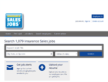 Tablet Screenshot of insurancesalesjobs.com